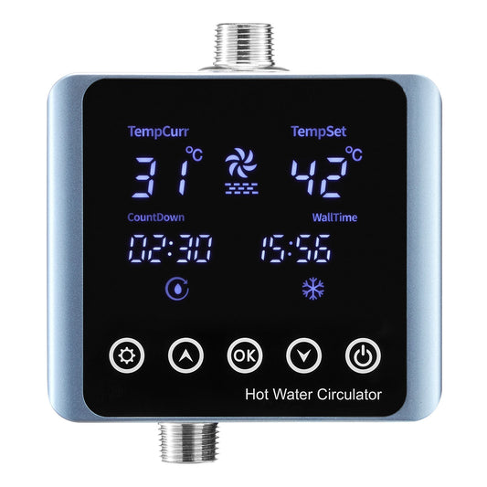 Digital Smart Instant Hot Water Recirculating Pump Kit, With Built-in Thermostat, Timer, Digital Screen, Under Sink Recirculation Circulation Circulator Pump System, For House Water Heaters