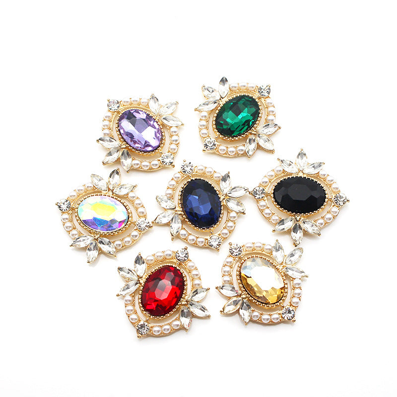 Glass Openwork Rhinestone Jewelry For Headwear And Bag Accessories