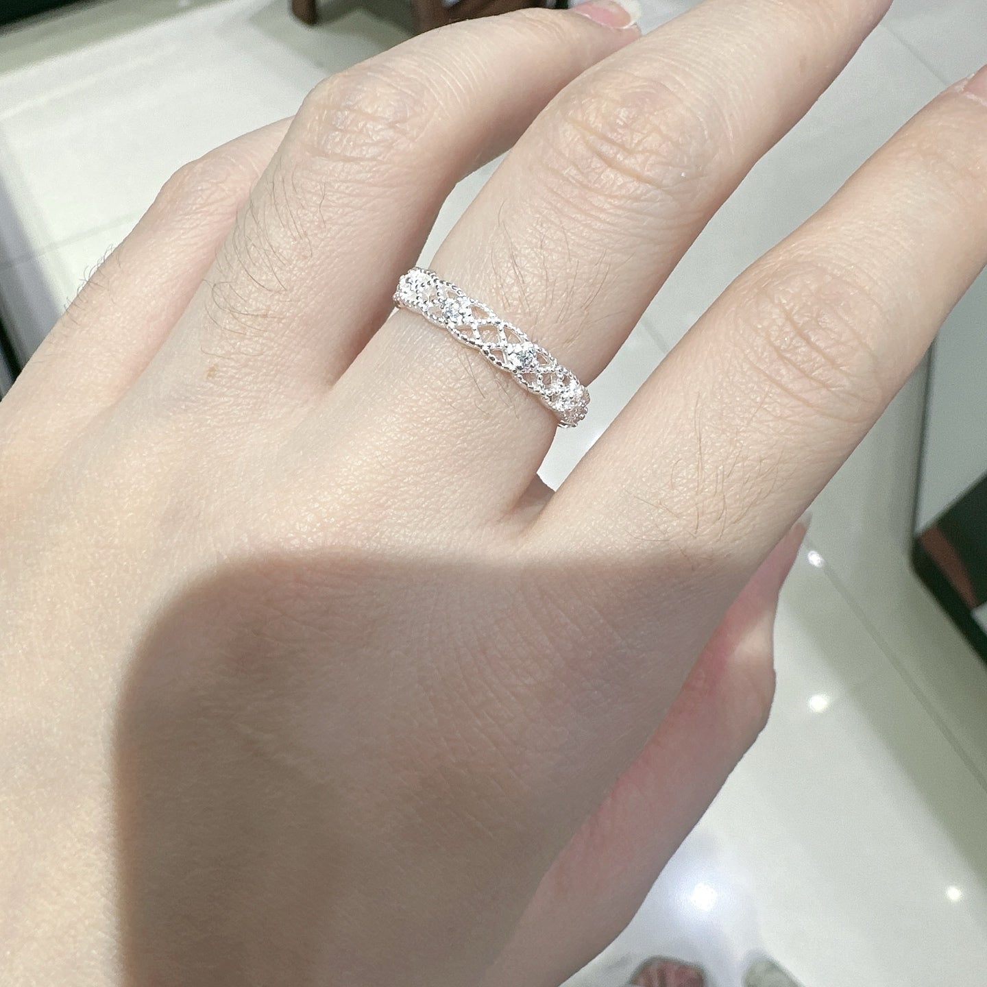 1pc 999 Sterling Silver Vintage Wide Hollow Carved Open Ring, Elegant Palace Style, Perfect For Daily, Dating & Gifting, Ideal Valentine's Gift