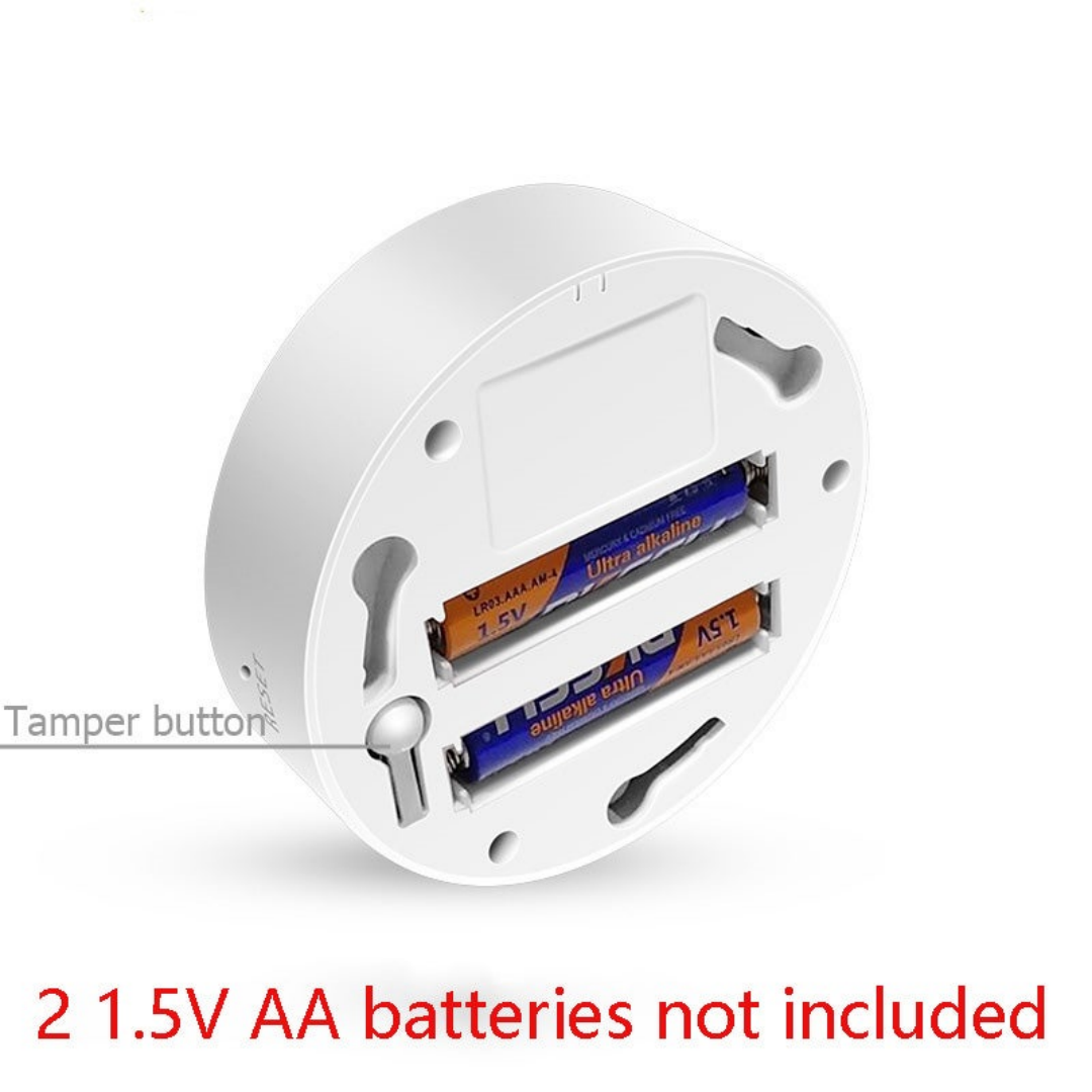 T Uya Home WiFi Smoke Detector, Mini Smart Fire Detector With App Alert Notification, 8 X 3.8 Cm  Without Battery