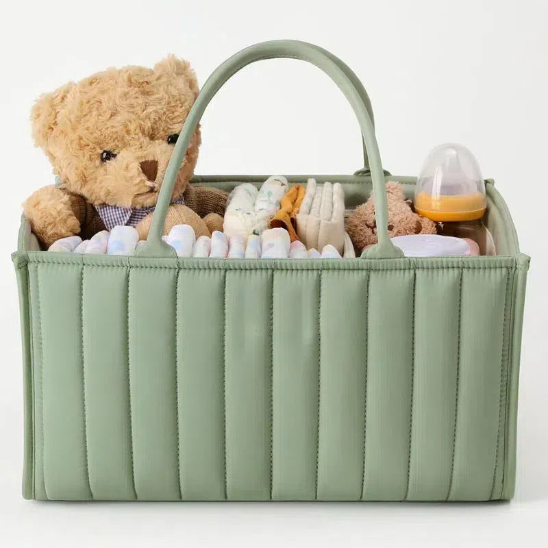 Baby Diaper Caddy Organizer, Stylish Storage Basket For Newborn Essentials And Diaper Station, Gift For Baby Shower And Registry Must-Have