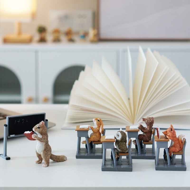 Creative Classroom Room Desk Decoration Cute Animal Figurines