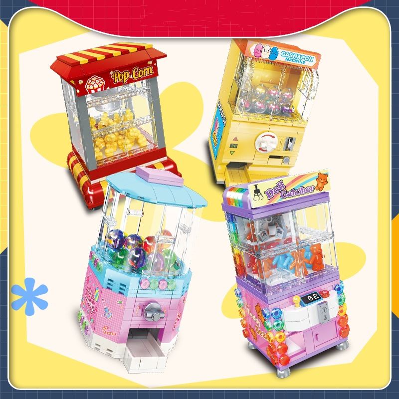 Clip Doll Machine Gashapon Machine Assembling Building Blocks Toys