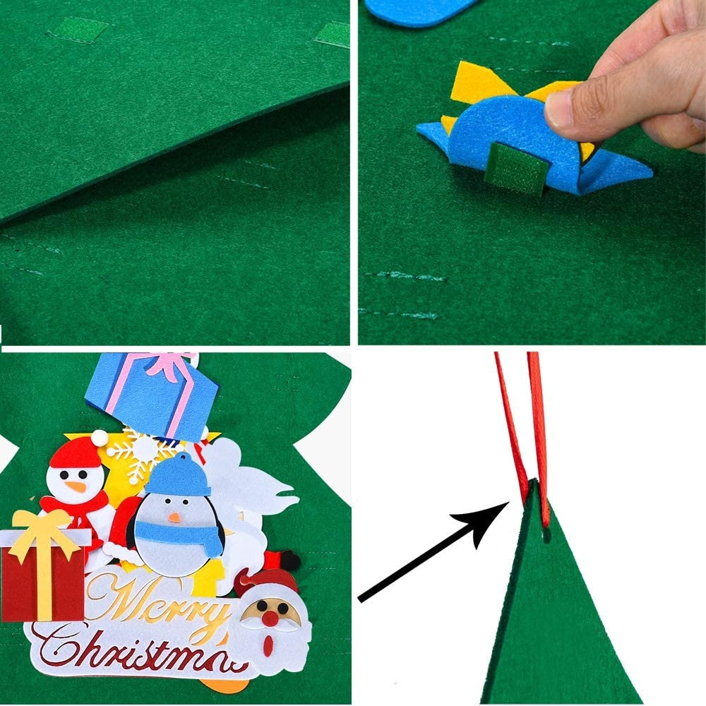 Felt Christmas Tree Or Snowman Holiday Decoration, Perfect For Homes, Classrooms, Offices, And Party Venues, Versatile Seasonal Decor, Festive Wall Art, Christmas Decorations, Best For Christmas, Ch