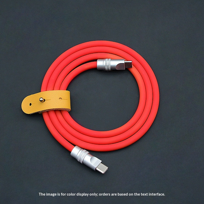 PD Fast-charging Dual-head Ultra-soft Silicone Data Cable
