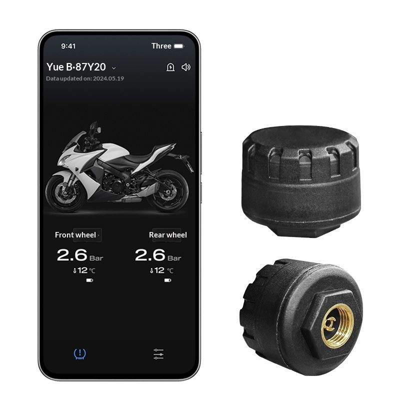 Motorcycle Bluetooth Diagnostic Tool With External Universal Sensor For Mobile Apps