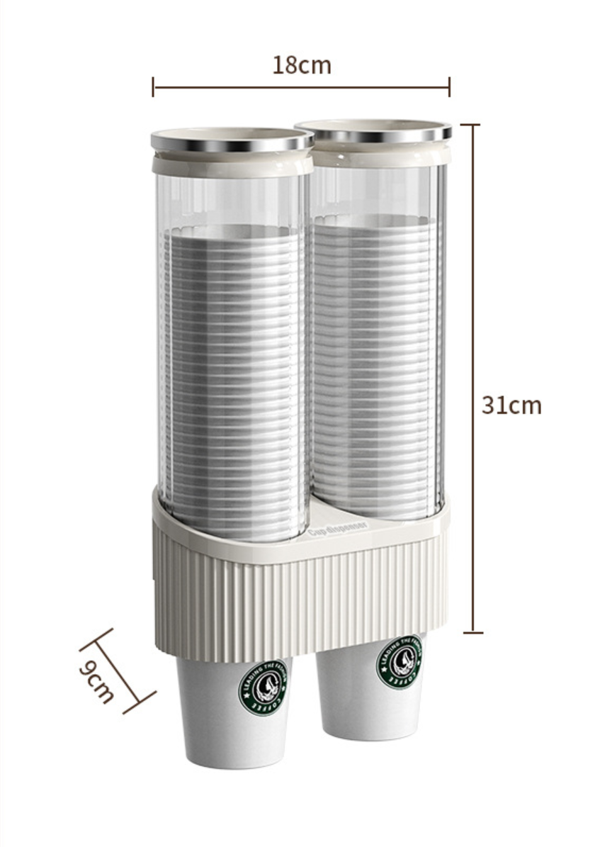 Disposable Cup Dispenser, Wall-mounted Water Dispenser, High-end Paper Cup Holder, Water Cup Storage, Bar Counter Shelf