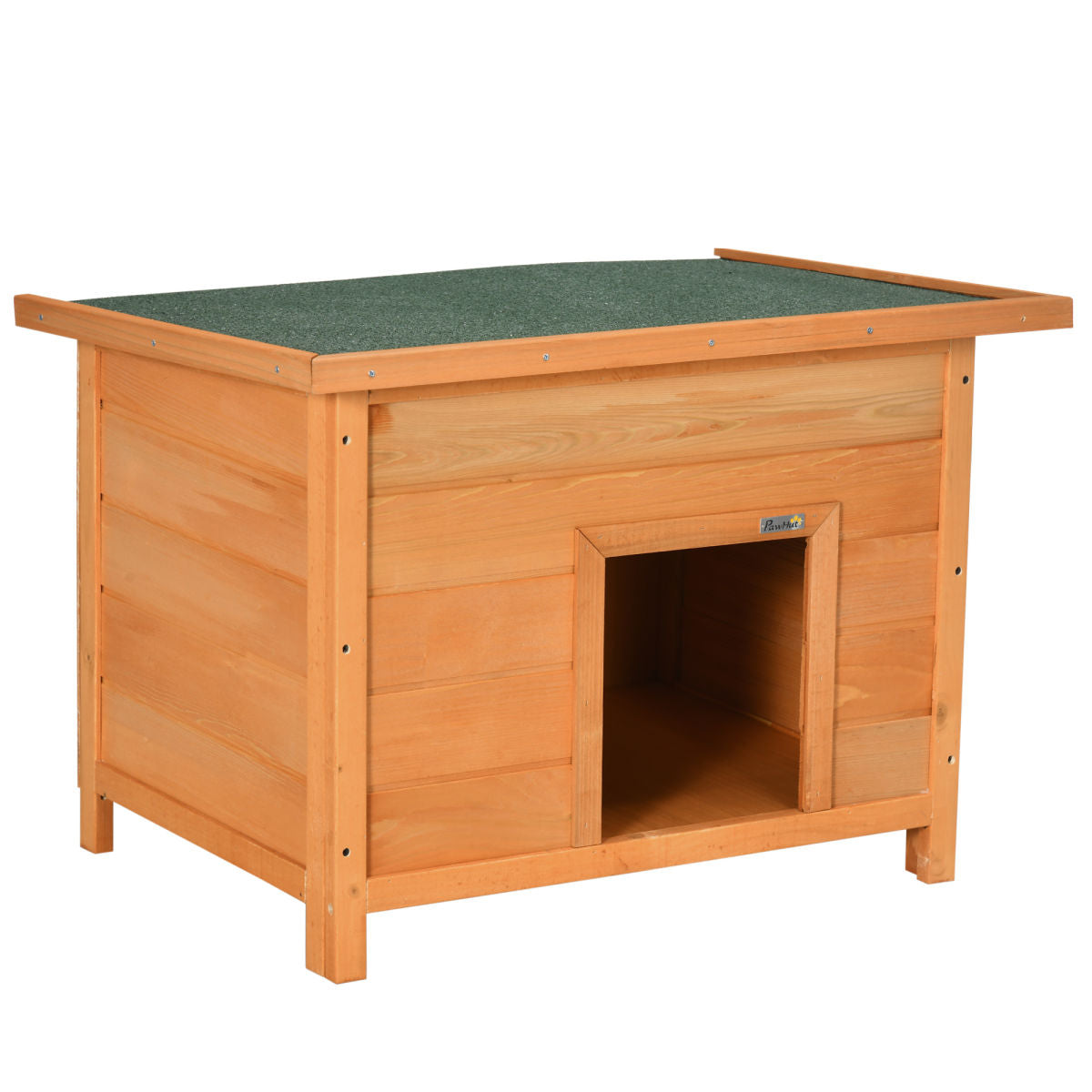 PawHut Wooden Dog Kennel Elevated Dog Pet House W/ Open Top 82W X 58D X 58H Cm