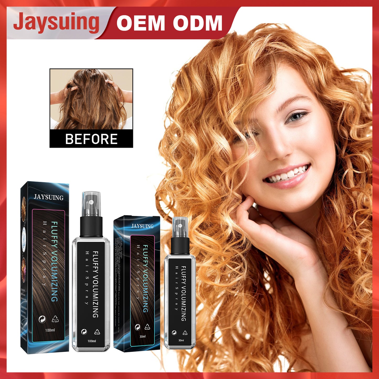 Jaysuing Hair Styling Spray, Hair Styling Moisturizing Fragrance Long-Lasting Dry Gel Gel Hair Styling Gel Water