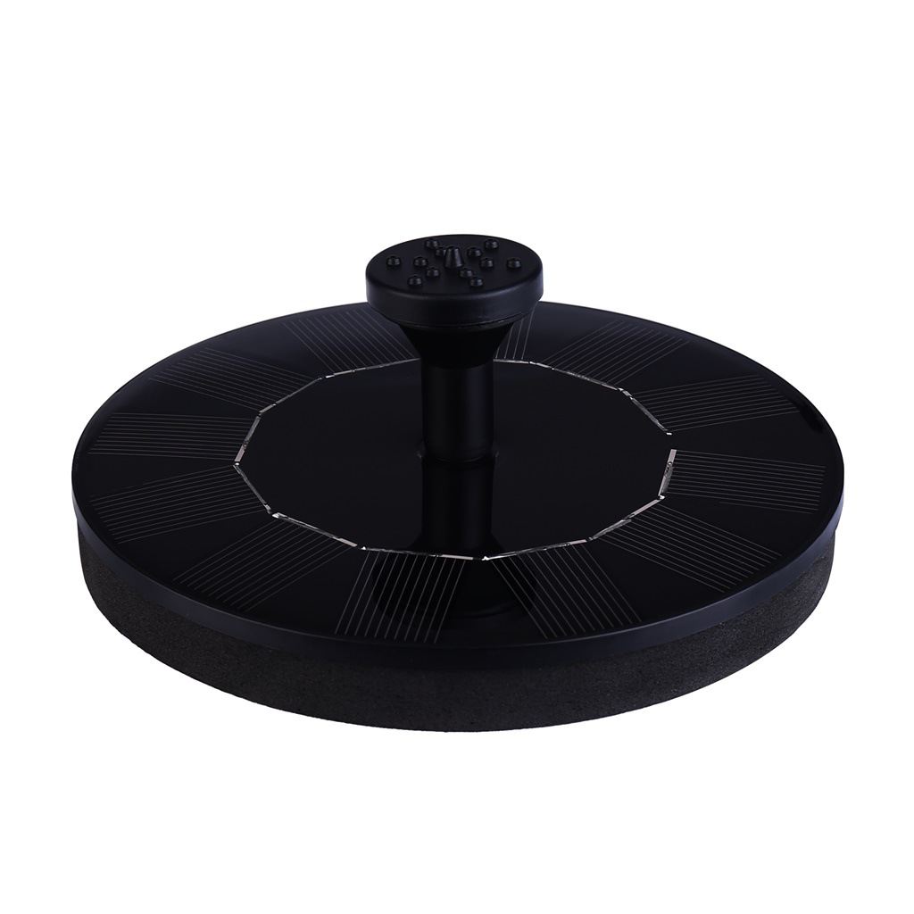 Cross-border New Model Manufacturer Circular Solar Fountain, Outdoor Bird Bathtub, Small Floating Garden Water Feature Fountain Pump