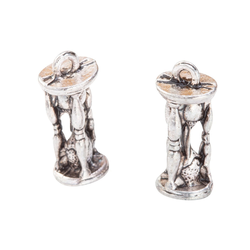 DIY Vintage Alloy Jewelry Accessories Hourglass Pendant Charm
