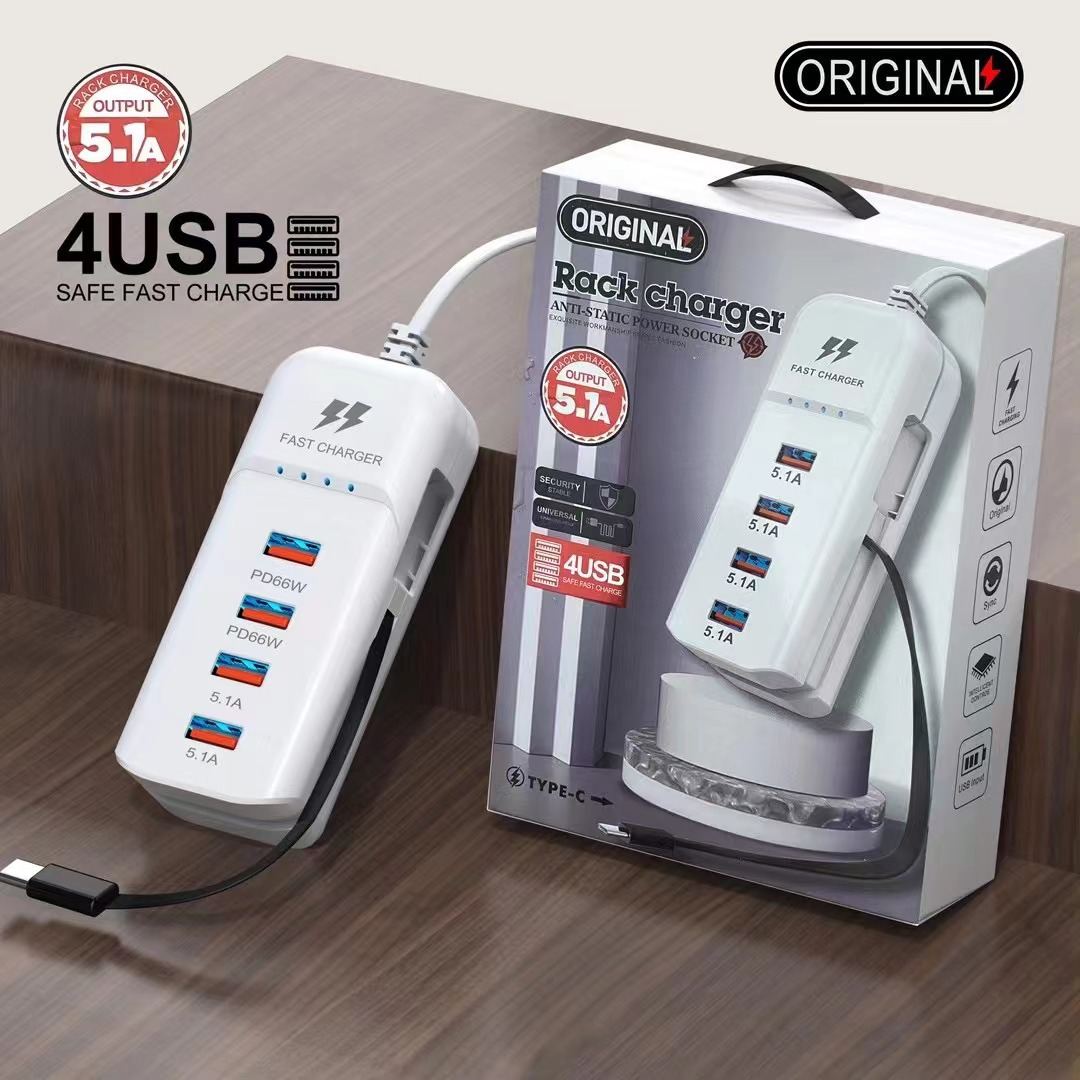 Mobile Phone Charger Power Strip Multi-port Pd Charger Type-c Line