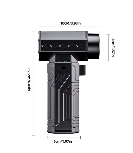 Powerful Portable Turbo Jet Fan, 150000 RPM, 2500mAh Battery, Type C Fast Charging Ideal For Computer Cleaning Yard Mainte