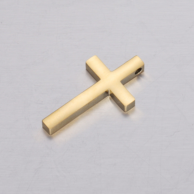 Mirror Stainless Steel Cross Ornament Accessories