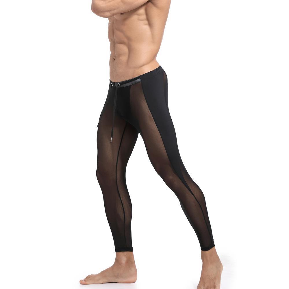 Men's Mesh Breathable Fitness Training Tight Cycling Pants