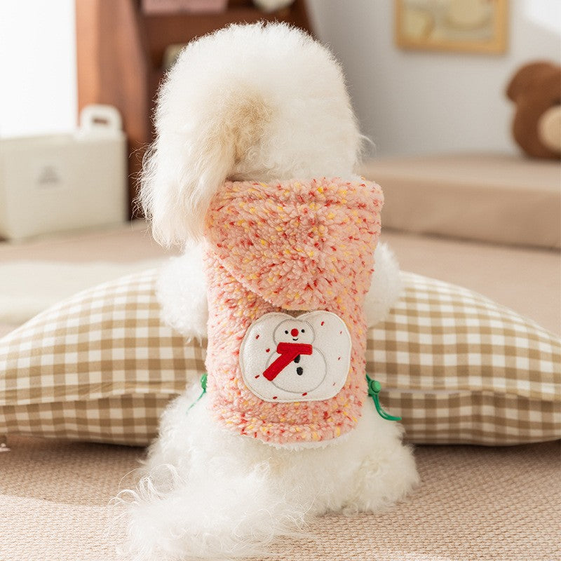 Autumn And Winter Korean Version New Dog Cute Cartoon Little Bear Sportswear And Cat Teddy Pet Clothing