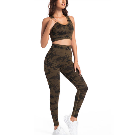 Fitness Sports Bra High-waist Butt-lifting Tight Leggings