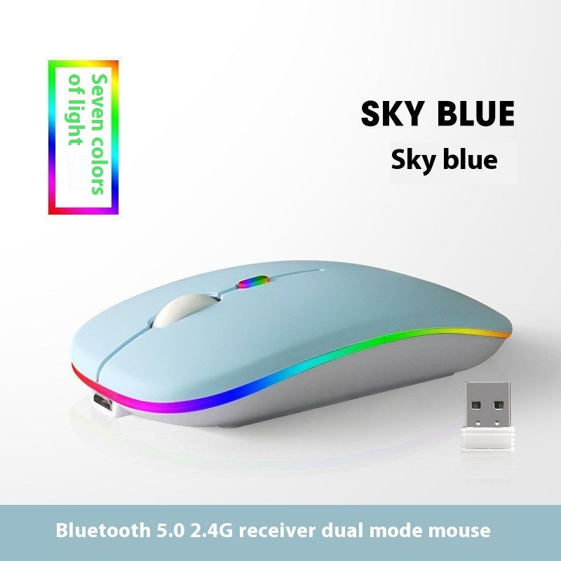 Glowing Bluetooth Mute Charging Mouse