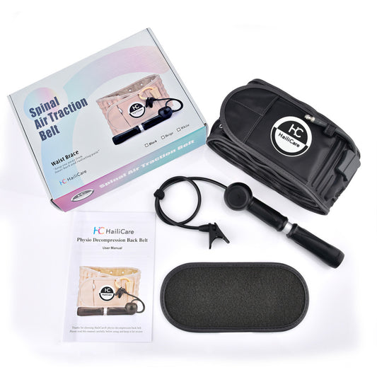Belt Support Care Health Back Relief Waist Lumbar Traction Backache Heat Therapy