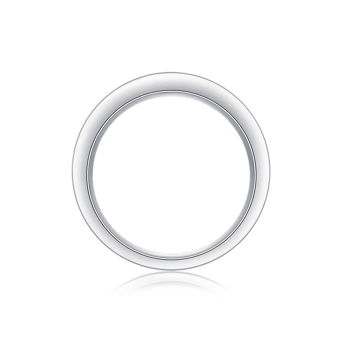 The Beauty Of Overlap - A Wedding Ring Set With Top-quality Square Moissanite S925 Silver And Platinum-plated Diamond Can Be Inspected With A Diamond Pen