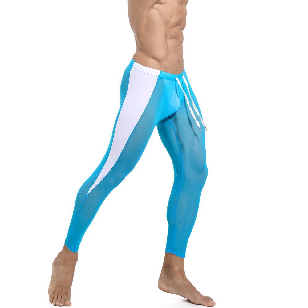 Men's Mesh Breathable Fitness Training Tight Cycling Pants