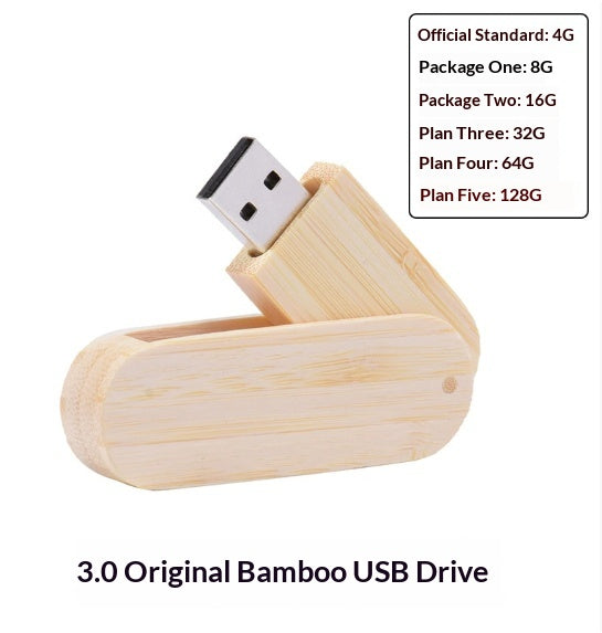 Wooden Box Computer USB Drive Commemorative Gift