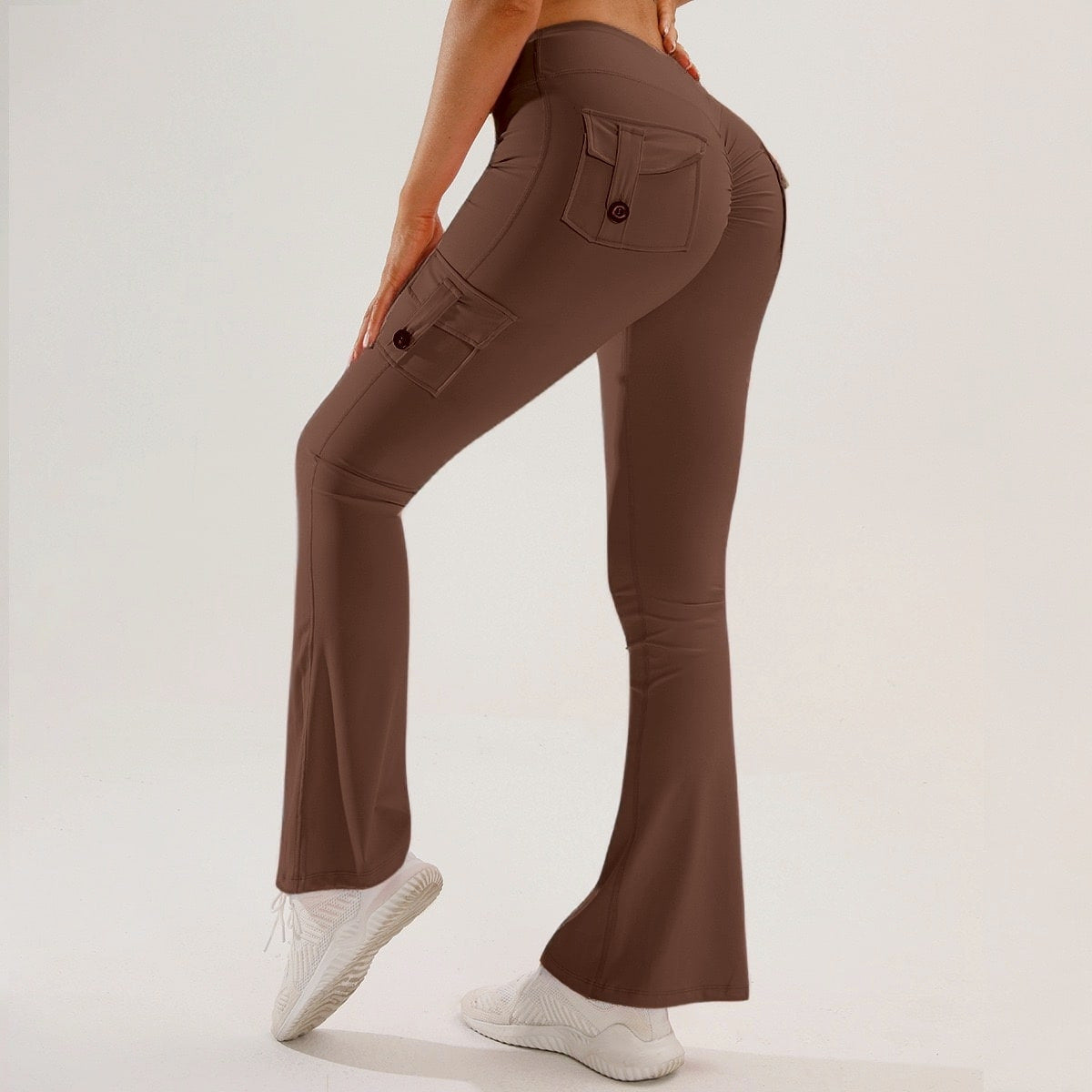 Multi-Pocket Yoga Pants For Fitness And Exercise