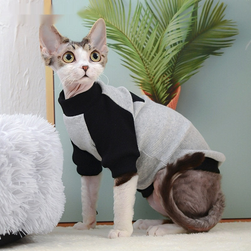 Hairless Cat Patchwork Pet T-Shirt