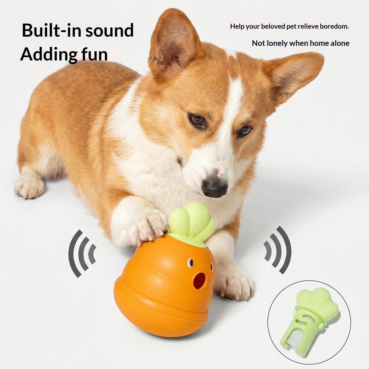 Tumbler Sound-Playing Educational Fluffy Freeze-Dried Food Toy