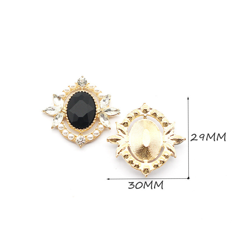 Glass Openwork Rhinestone Jewelry For Headwear And Bag Accessories