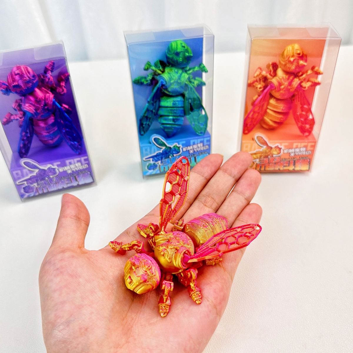 B3D Printed Battle Bee Movable Joint Educational Toys