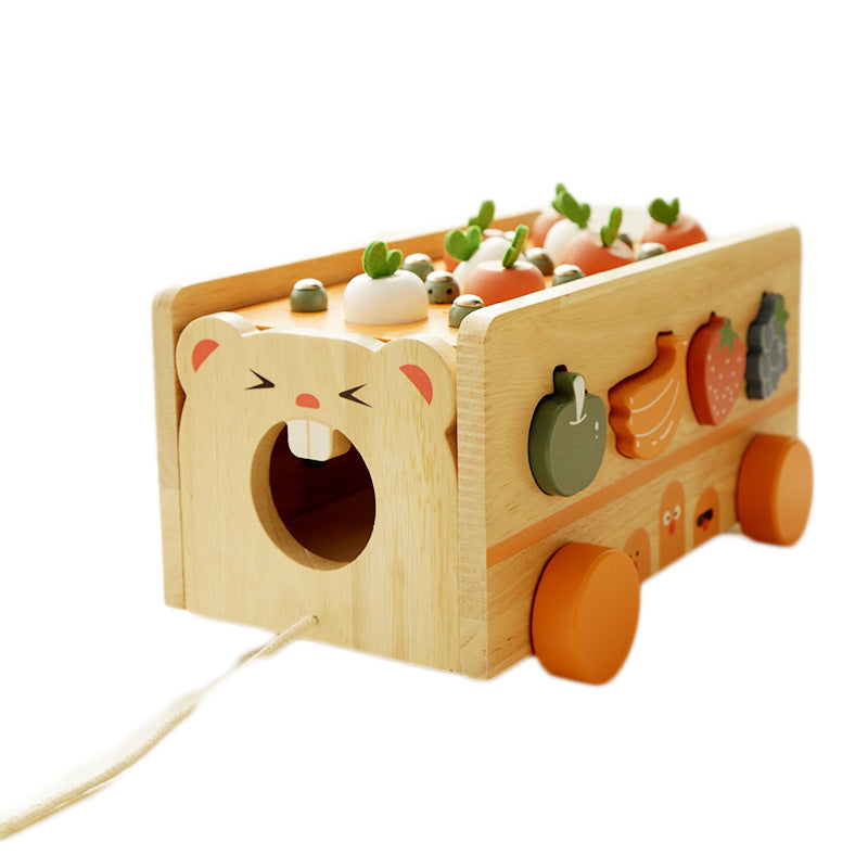 Children's Early Education Educational Feeding Trolley Building Blocks Toys