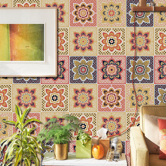 Kitchen Oil- And Water-Resistant Wall Stickers Imitating Tiles