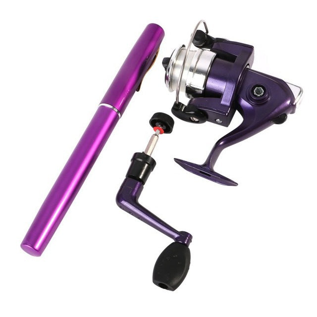 Pen Type Fishing Rod Spinning Wheel Feeding  Line