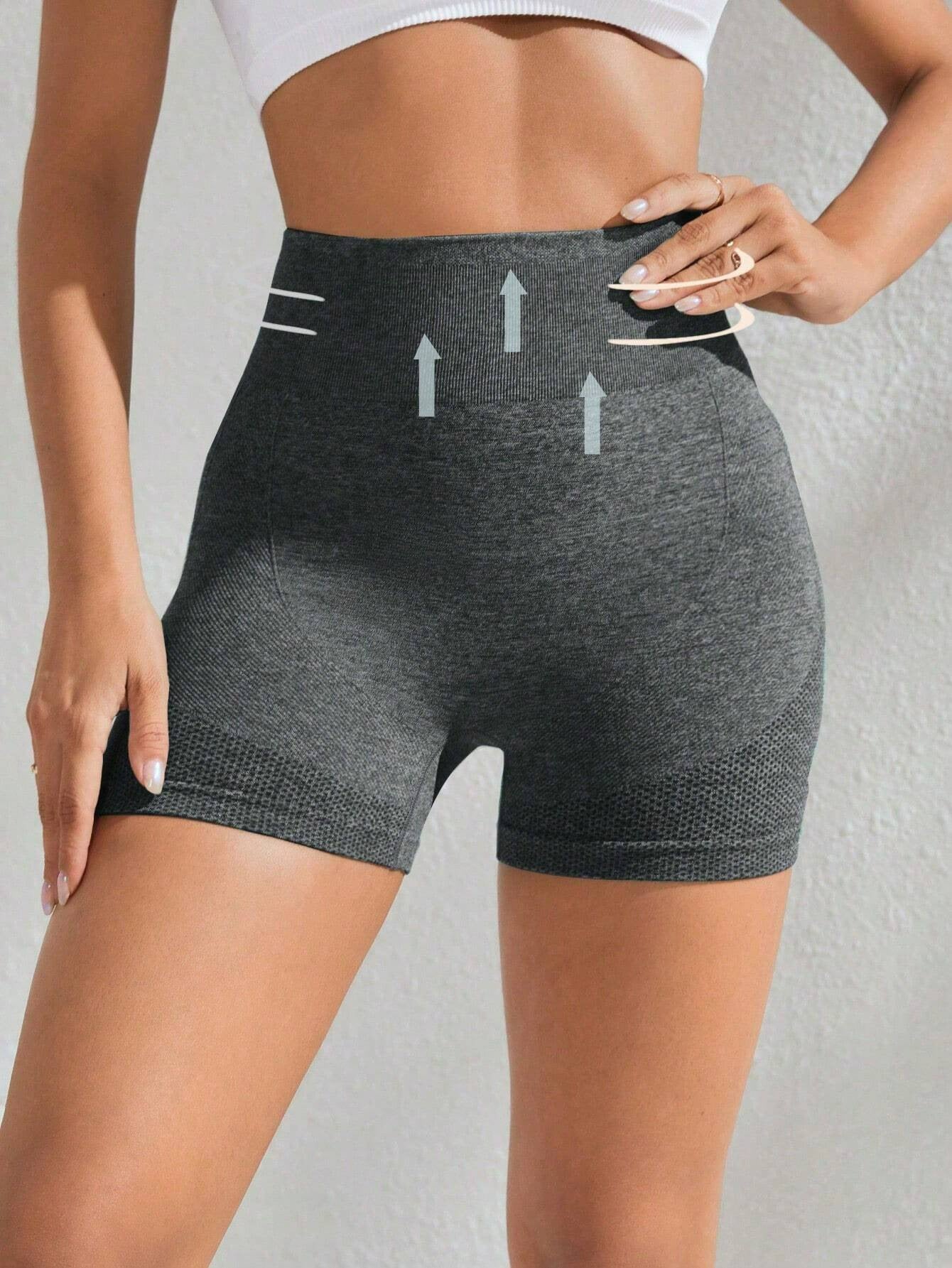 Women's High-Waisted Peach Butt Yoga Pants, Quick-Dry Tight Running Fitness Pants, Sand-Washed Solid Color Sports Trousers