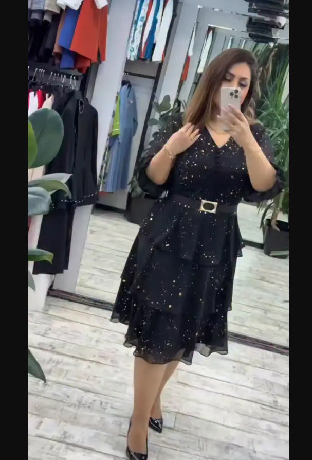 European And American-style Fashion Womens Dress