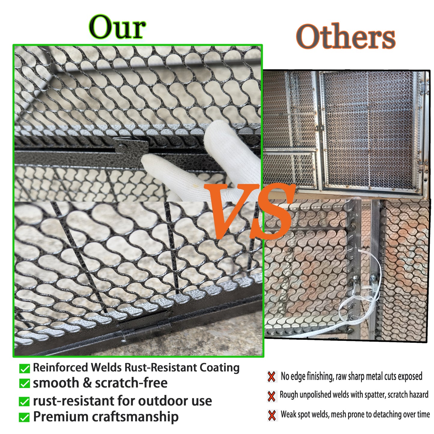 83 Thickened Chicken Coop Durable Pigeon Cage Outdoor Use Comfortable Poultry Cage For Home Breeding Easy-to-Install Design With Strong Load-Bearing Chicken Duck Goose Breeding