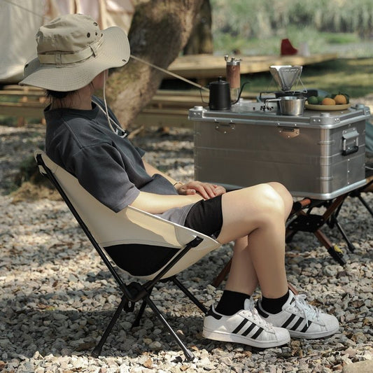 Outdoor Breathable Mesh Backrest Folding Chair