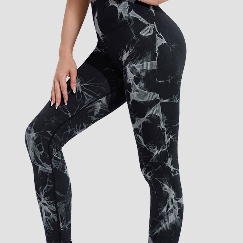 Fitness Yoga Pants Cross-dyed Hip-lifting Womens Sportswear