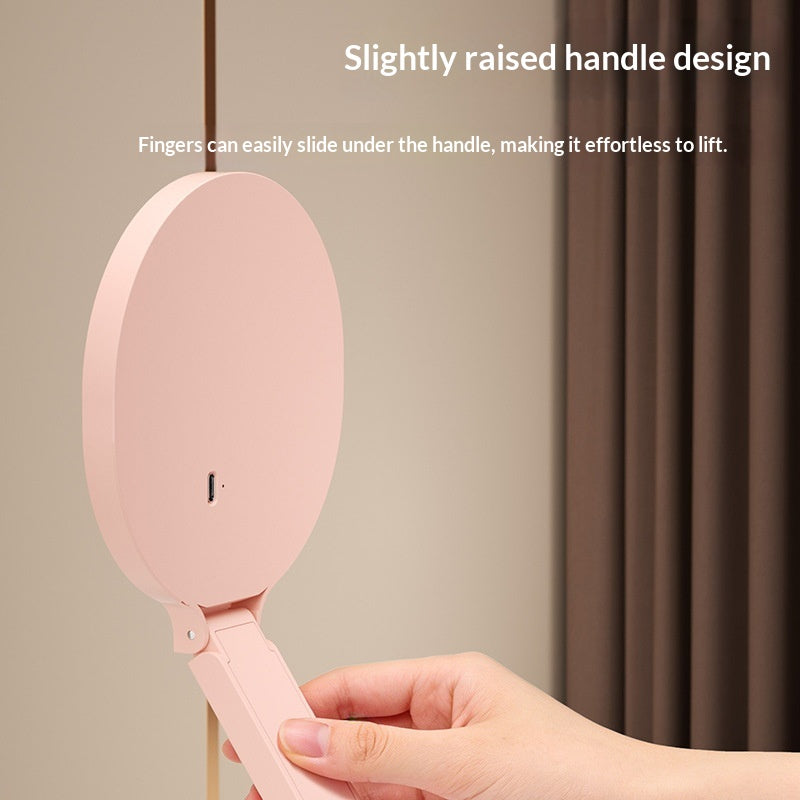 Portable Handheld LED Makeup Mirror With Light
