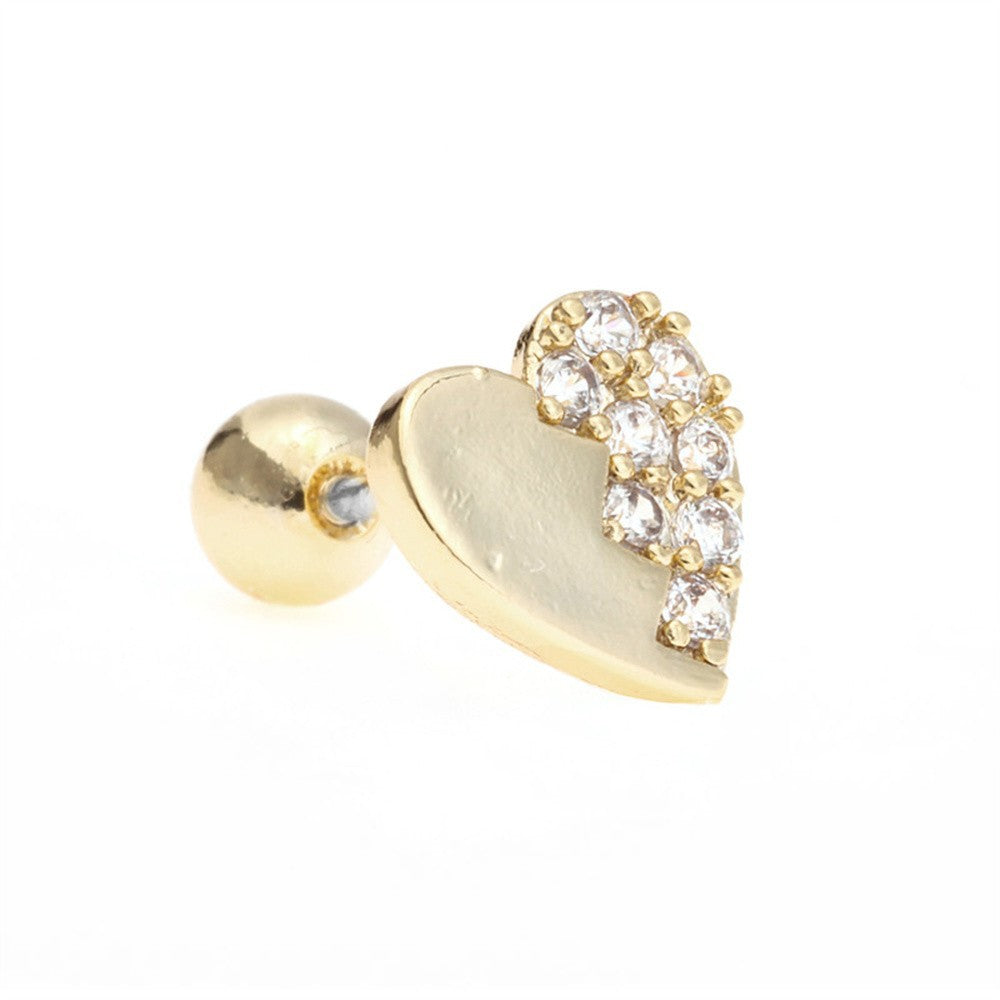 Korean-style Tassel Flower Screw Ball Ear Cartilage Piercing