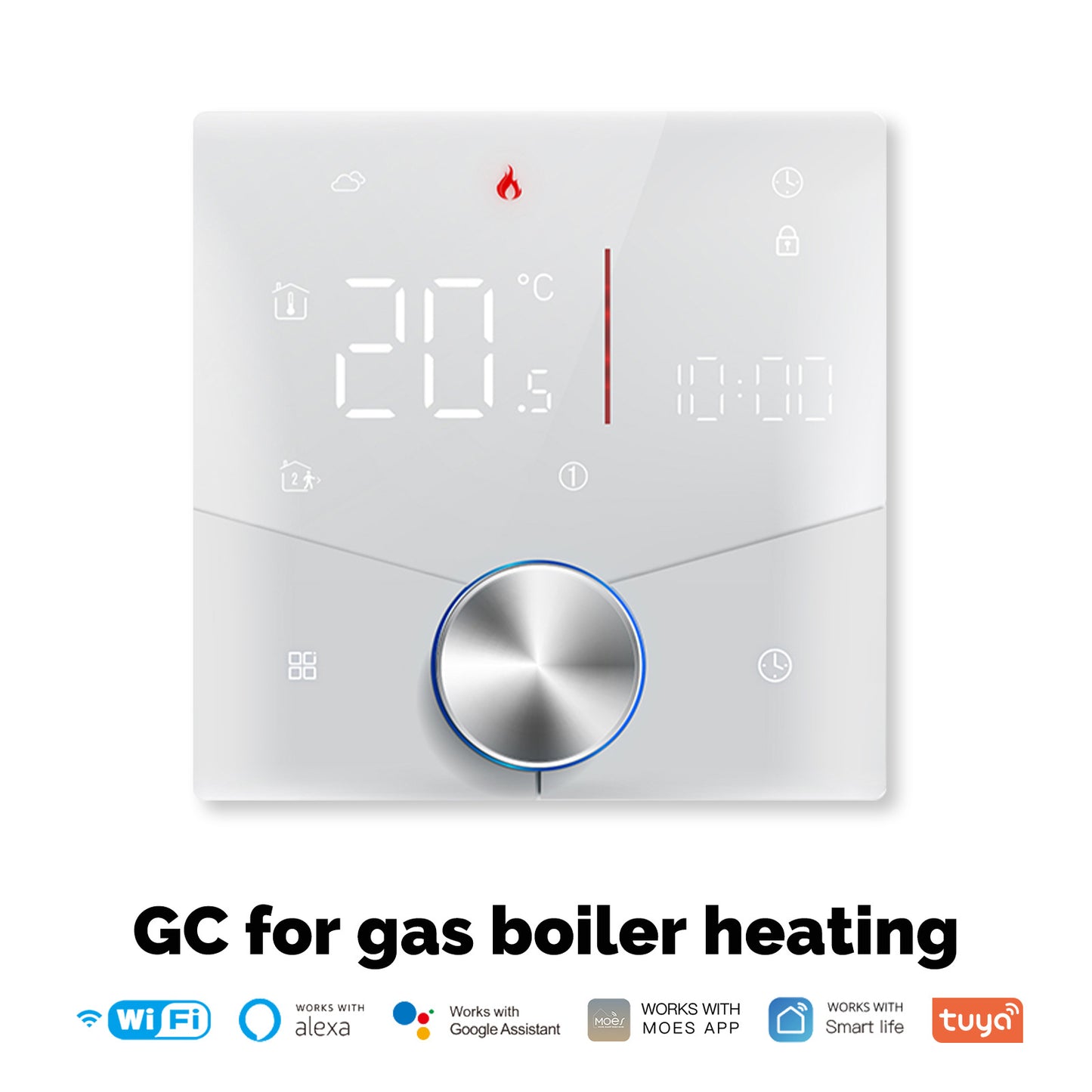 Smart Home Knob Floor Heating Temperature Controller App Remote Control Timing Energy Saving