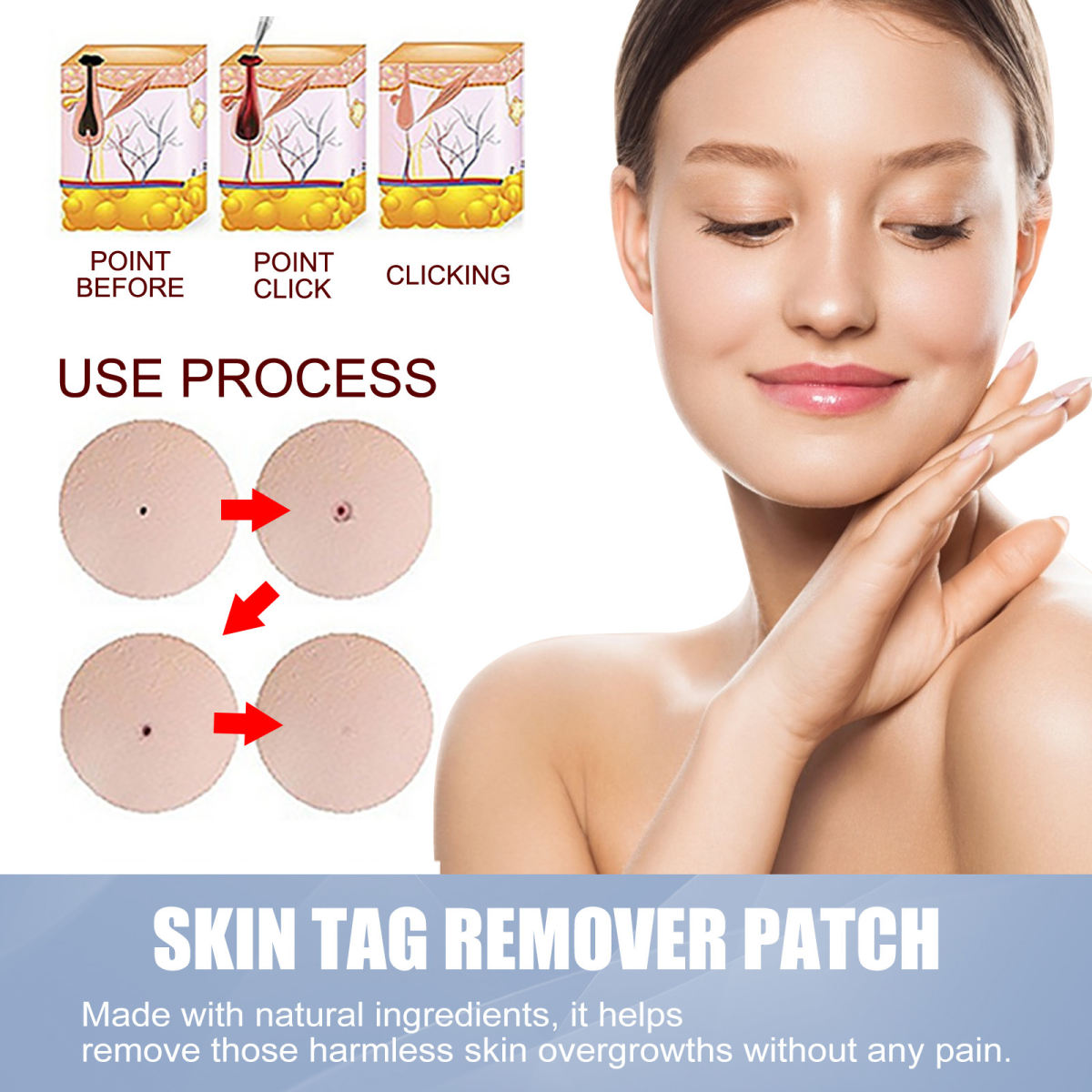 Wart Close To Skin Mole Black Mole Cleaning Care Skin Label Remover Patch