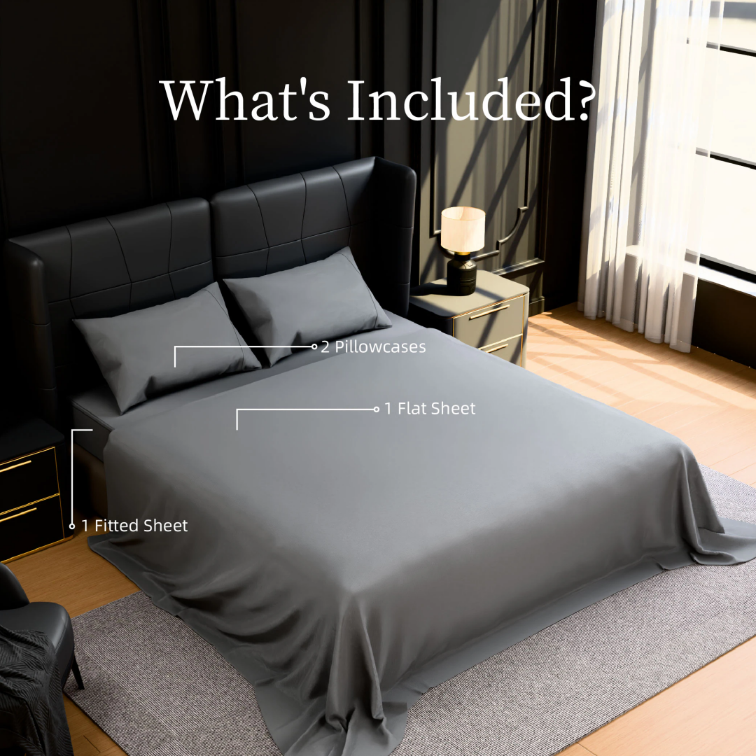 Bedding Full Bed Sheets Set - 4 Piece Bedding - Brushed Microfiber - Shrinkage And Fade Resistant - Easy Care -Full, Grey