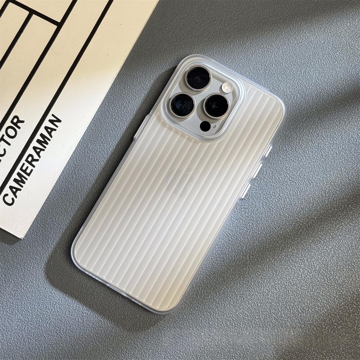 Corrugated Matte Electroplating Mobile Phone Case