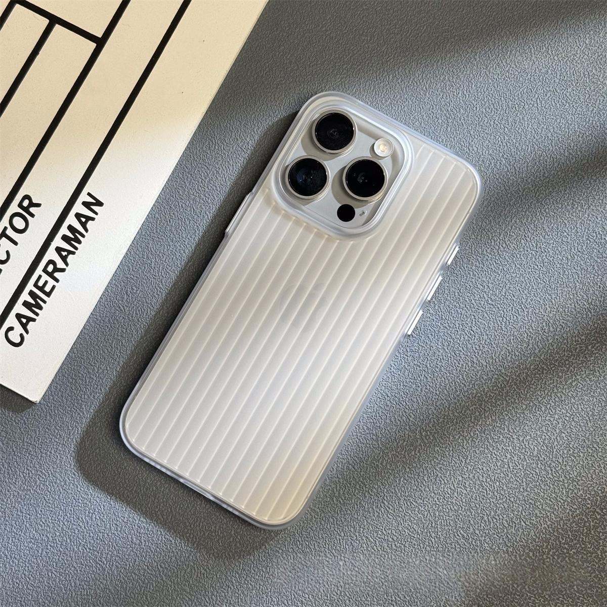 Corrugated Matte Electroplating Mobile Phone Case