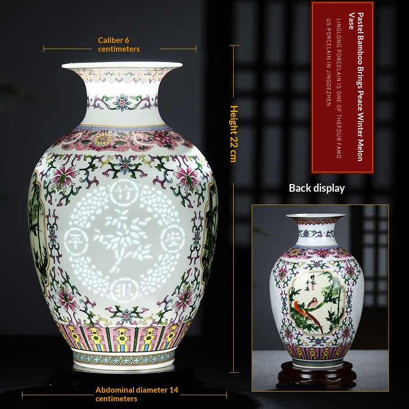 Creative Printing Versatile Ceramic Vase Ornament Crafts Gift