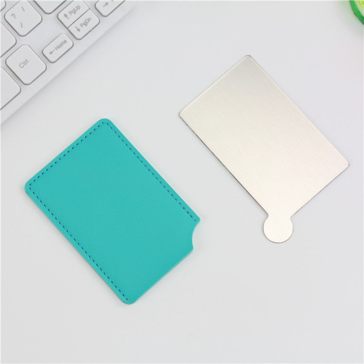 Stainless Steel Mirror Makeup Card Mirror Gift Portable Mirror