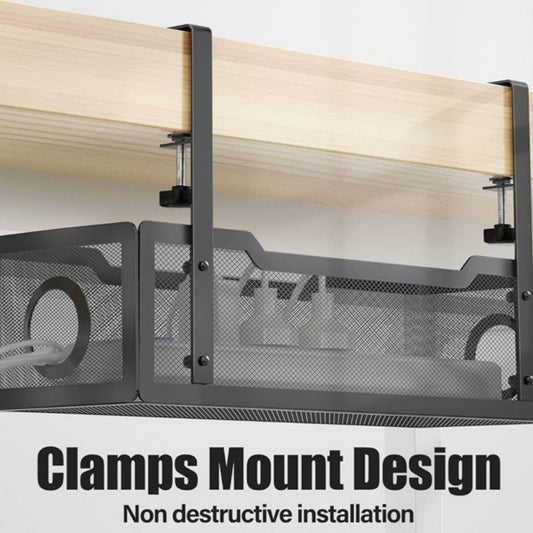 Simple Household Under Table Wire Management Storage Rack