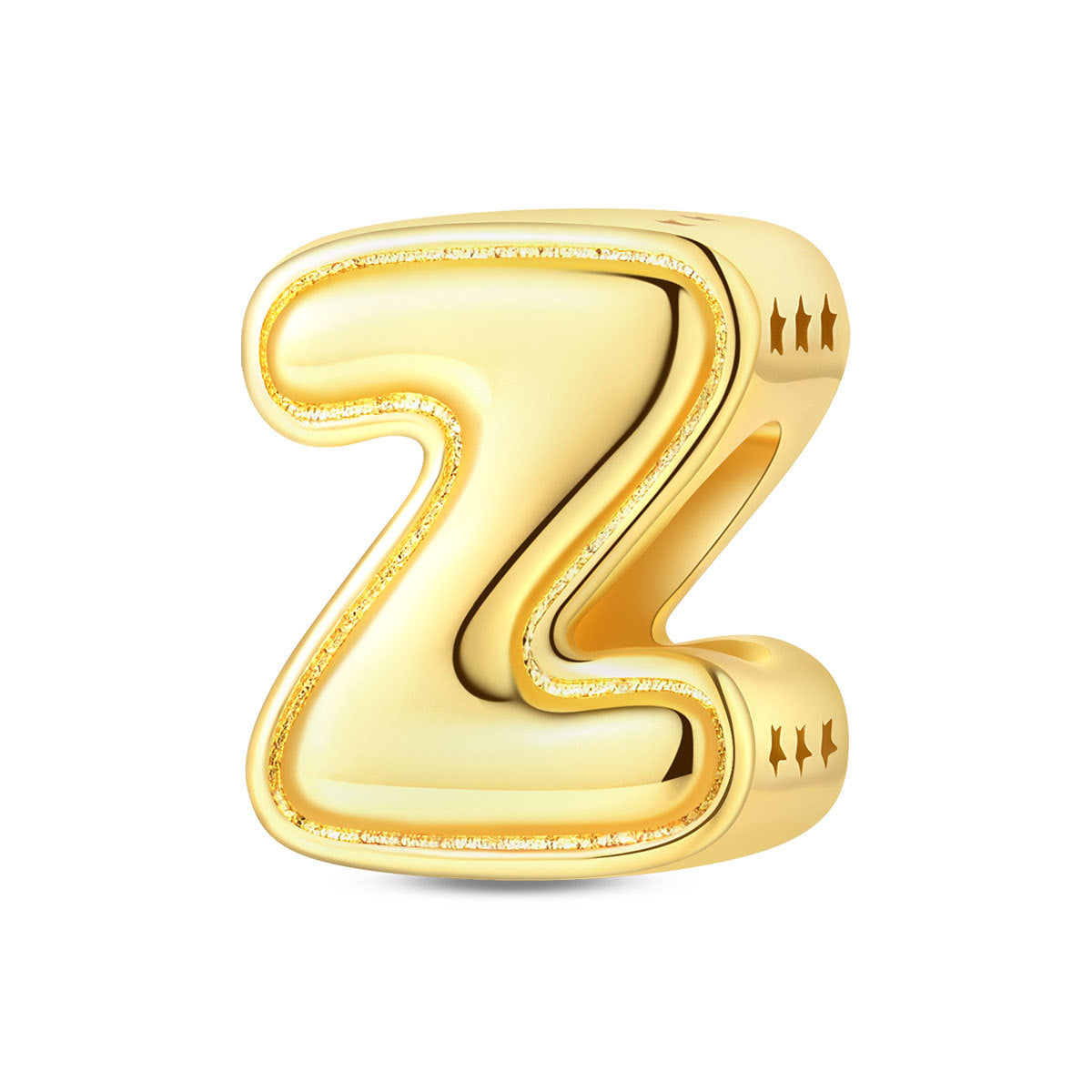 Gold-plated Copper DIY Bracelet Bead Accessories With English Letters